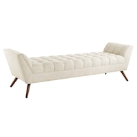 Response Upholstered Fabric Accent Bench - Beige