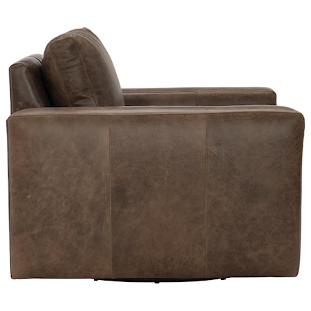 Dawkins Leather Swivel Chair