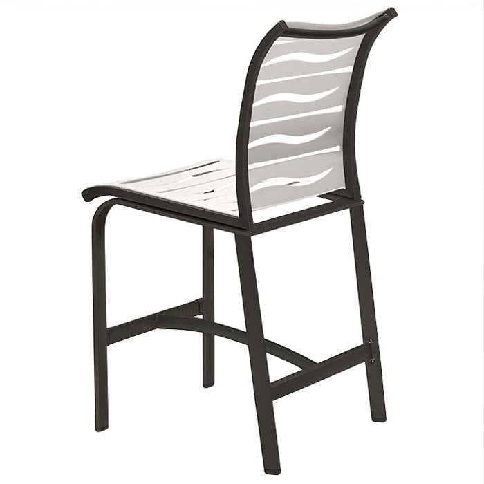 Tropitone Elance Strap Barstool w/Wave Segment Design