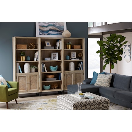 Bookcase with Open Storage