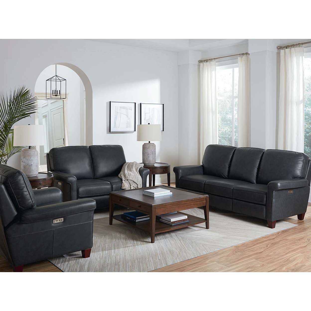 Bassett Club Level - Dixon Power Reclining Sofa