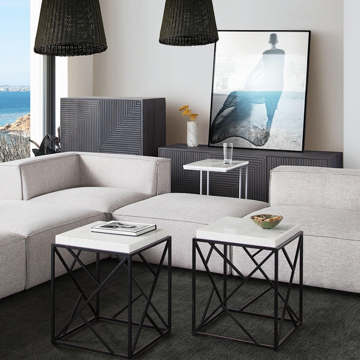 Diamond Sofa Furniture Plymouth Square Accent Table