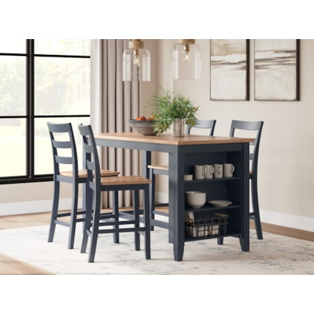 5-Piece Counter Height Dining Table