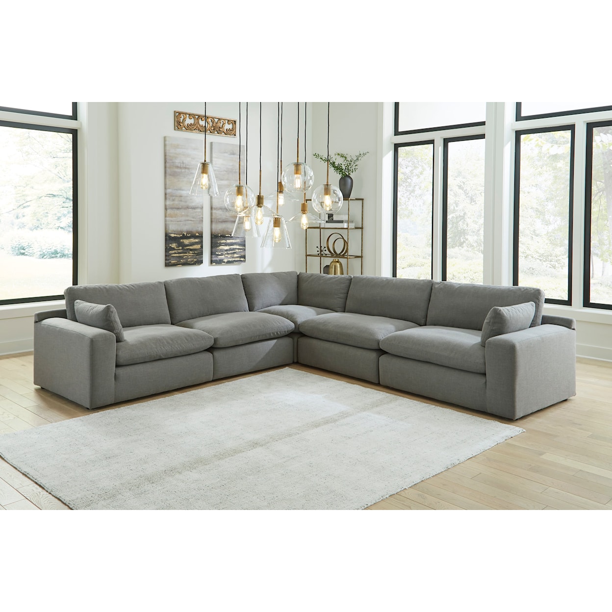 Benchcraft Elyza 5-Piece Modular Sectional