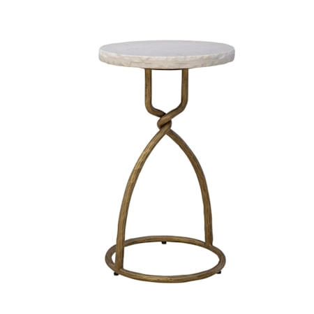 Side Table with Marble Top
