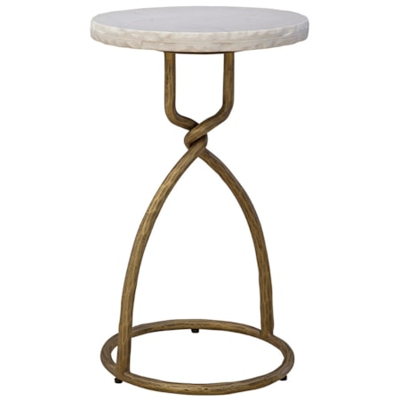 Side Table with Marble Top