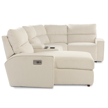 4-Seat Manual Reclining Sectional Sofa