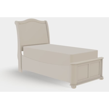 Twin XL Upholstered Bed Low Footboard