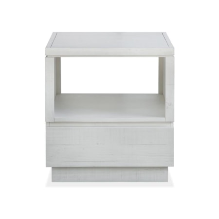 1-Drawer Rectangular End Table