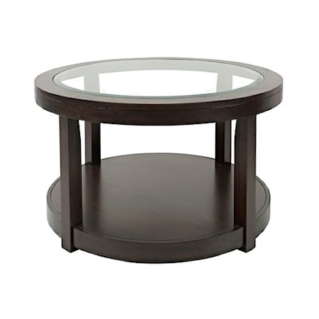 Round Castered Cocktail Table