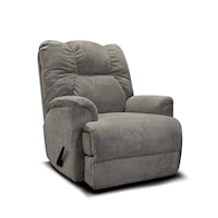 Casual Swivel Gliding Recliner with Pillow Arms