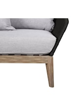 Armen Living Athos Contemporary Indoor/Outdoor Sofa with Cushions