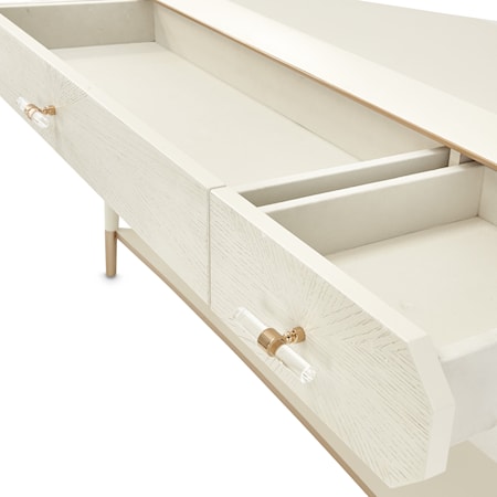 Rectangular 3-Drawer Console Table