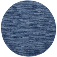 4'  Navy Blue Round Rug