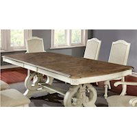 Rustic Dining Table with 18" Expandable Leaf