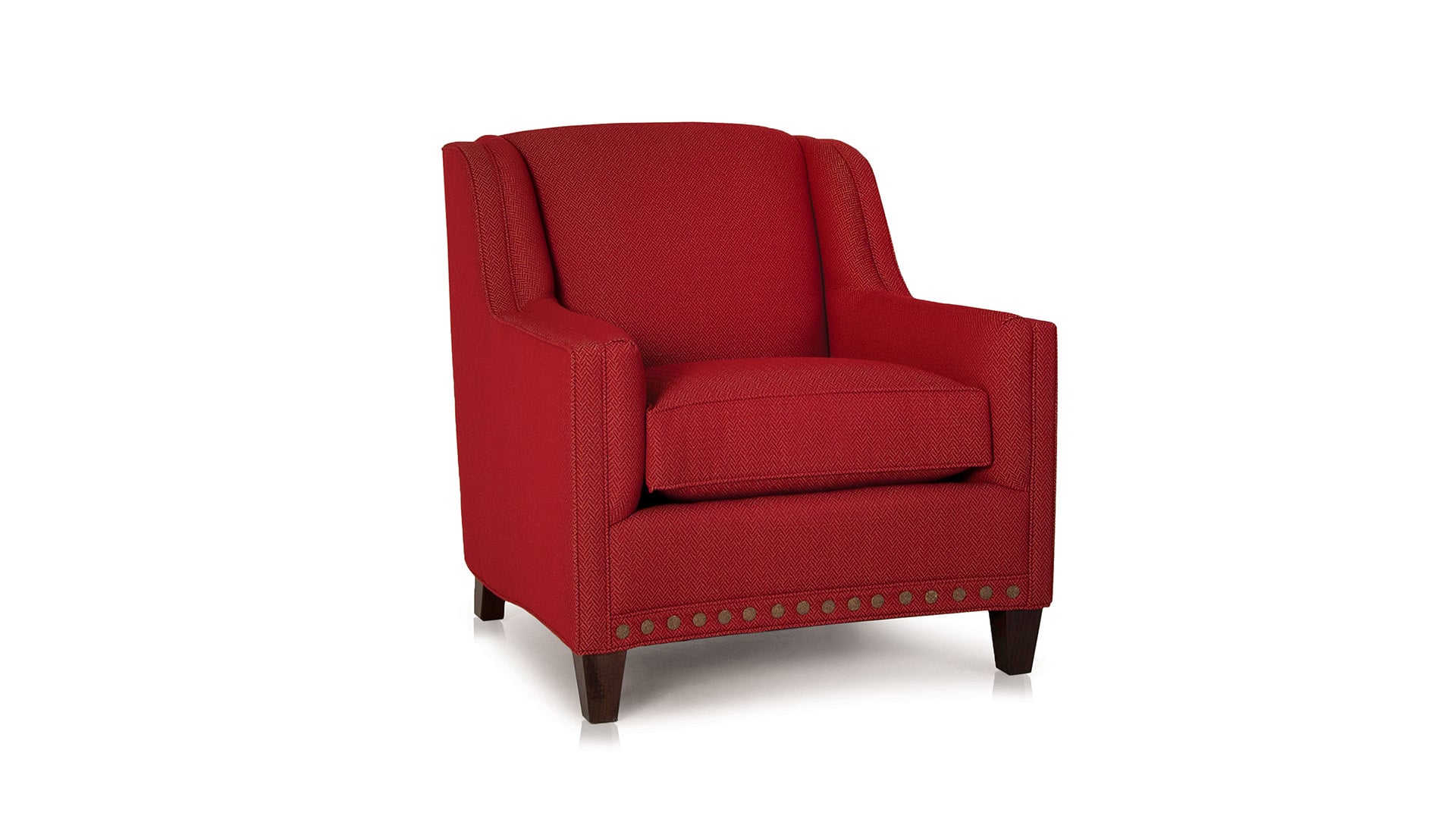 Upholstered Chair with Nail Head Trim