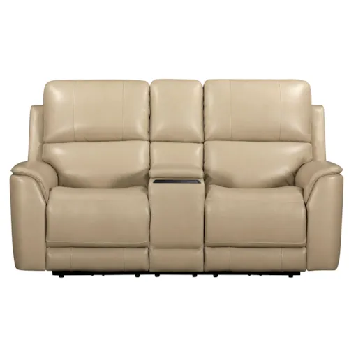 Casual Power Reclining Console Loveseat with USB and USB-C Ports