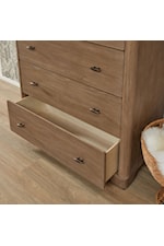 Flexsteel Casegoods Normandy Transitional 5-Drawer Bedroom Chest with Soft-Close Drawers