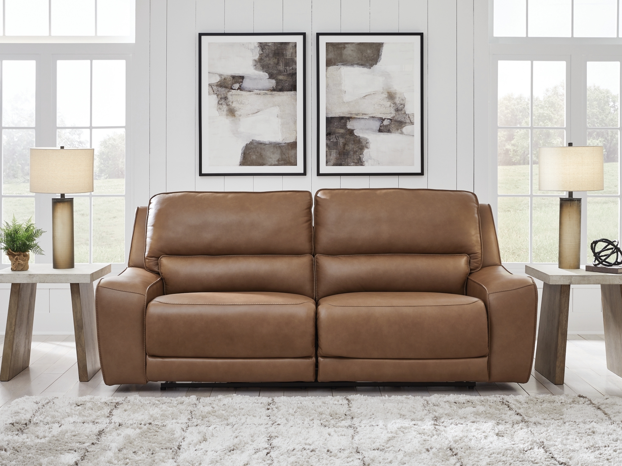 2 Seat Pwr Rec Sofa Adj Hdrest