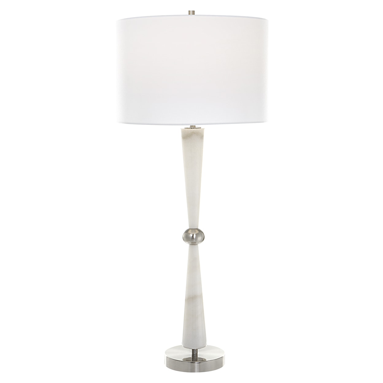 Uttermost Hourglass Hourglass White Table Lamp