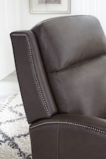 Parker Living Vermont Transitional Manual Pushback High Leg Recliner with Nailhead Trim