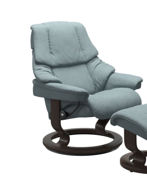 Small Reclining Chair with Classic Base
