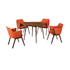 Armen Living Arcadia/Renzo 5-Piece Dining Set