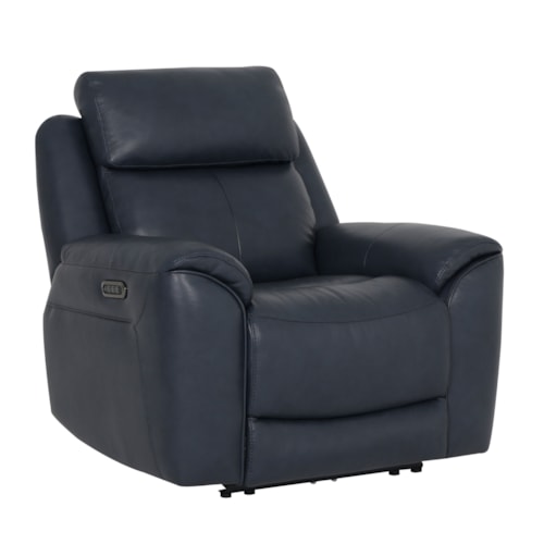 Casual Power Recliner with Power Headrest and Lumbar Support