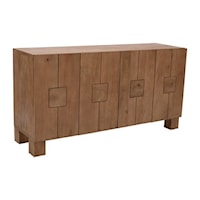 Rustic Sideboard with 4-Doors