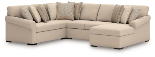 4-Piece Sectional With Chaise