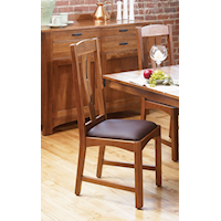 Slat Back Comfort Side Dining Chair