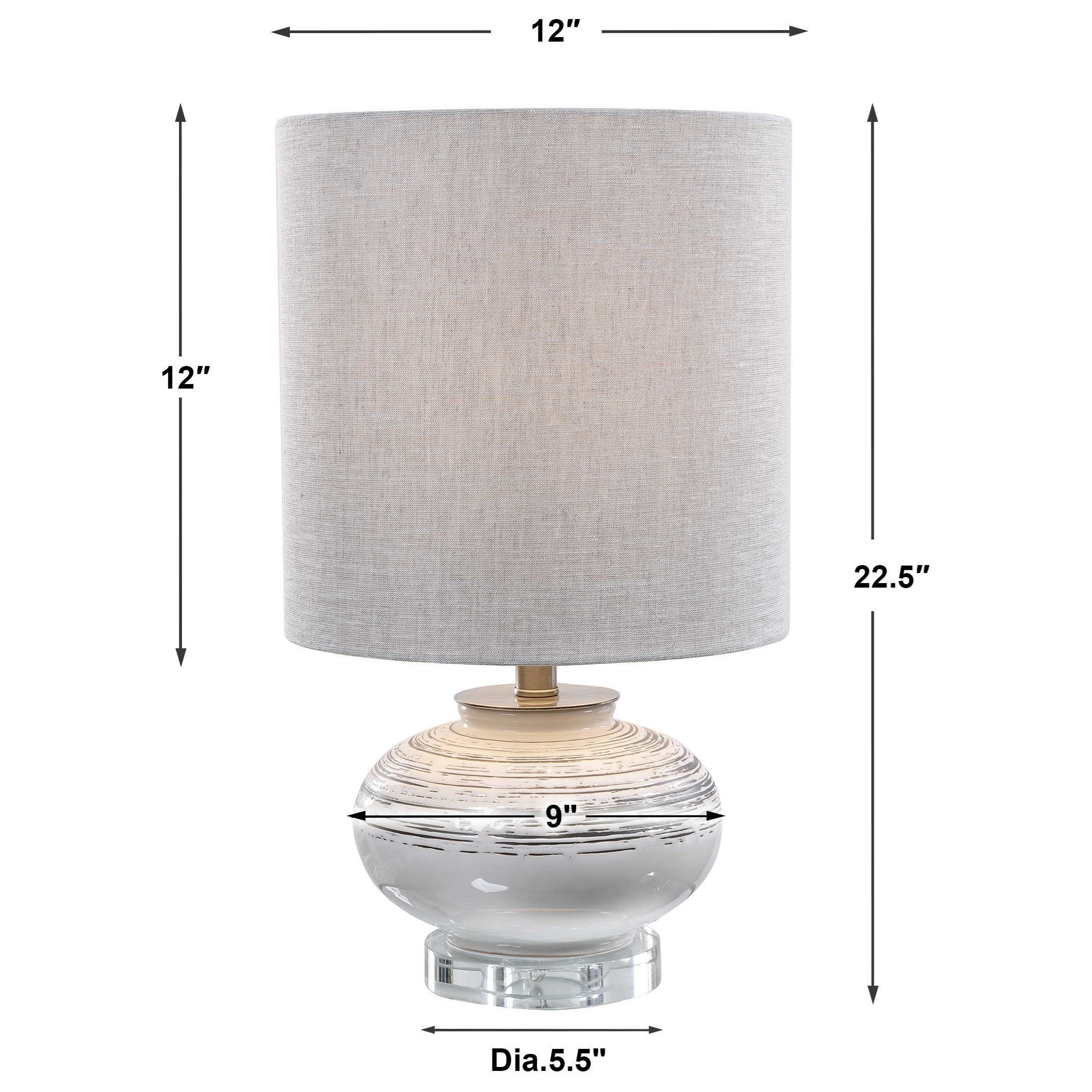 Uttermost Accent Lamps Lenta Off-White Accent Lamp