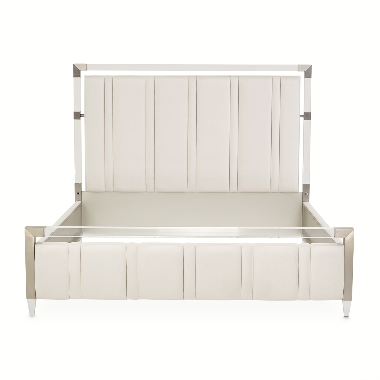 Upholstered King Panel Bed w/USB Ports