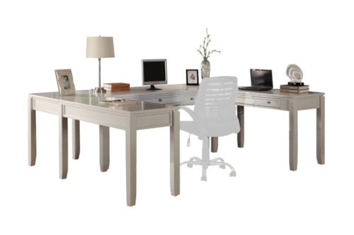 Cottage U-Shaped Desk with Drop-Front Drawer