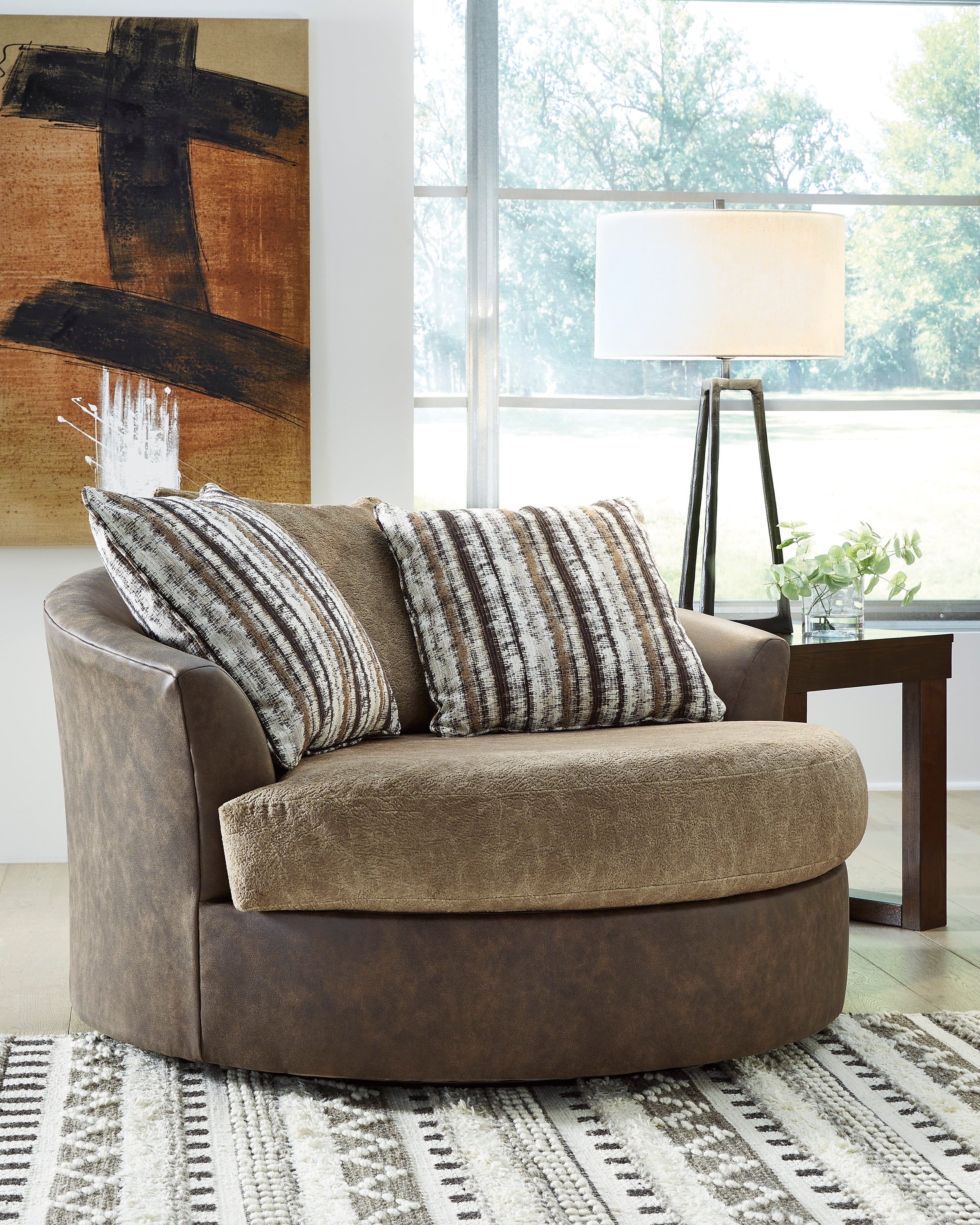 Oversized Swivel Accent Chair
