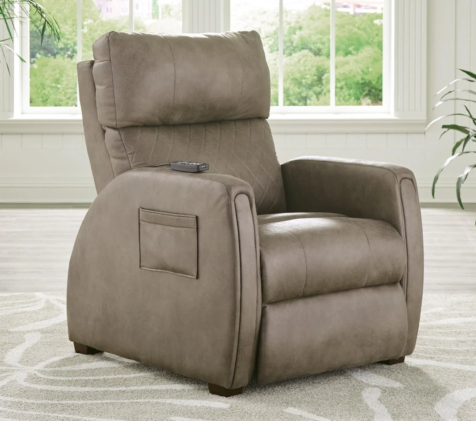 Power Recliners with Adjustable Lumbar Support and Full Lay Flat