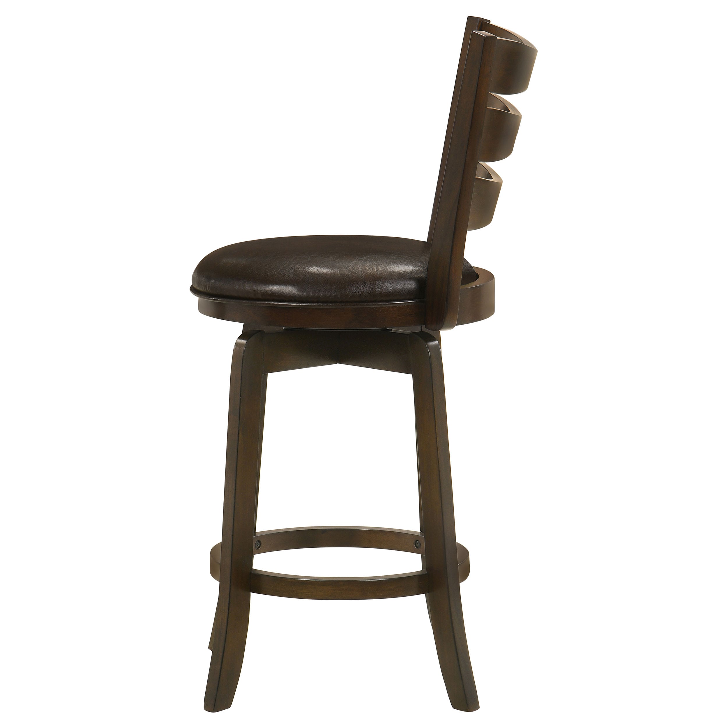 Wood Counter Height Swivel Bar Chair