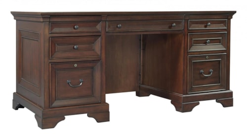 66 Inch Double Pedestal Executive Desk