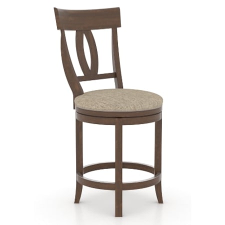 Upholstered Swivel Stool