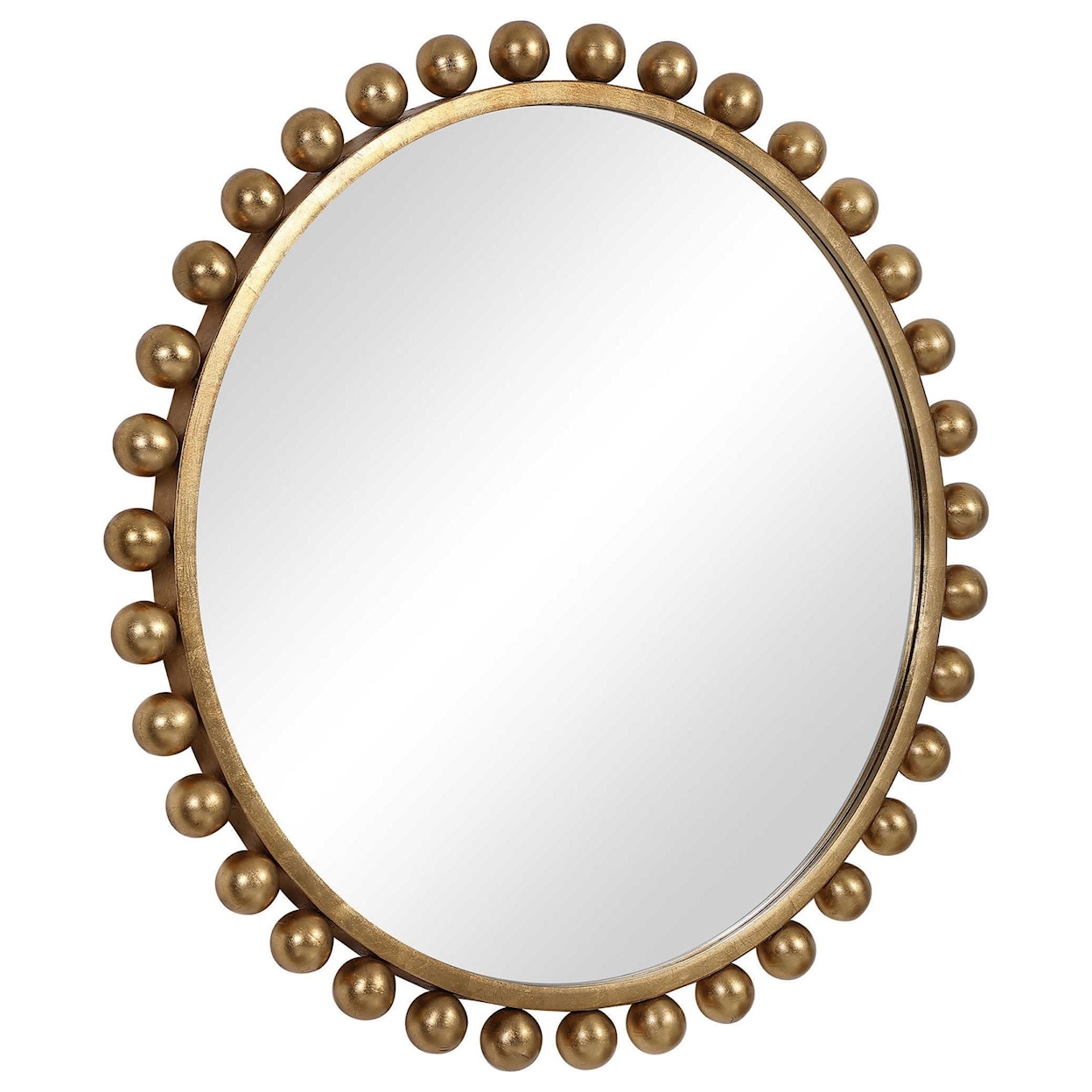Uttermost Mirrors - Round Cyra Gold Round Mirror
