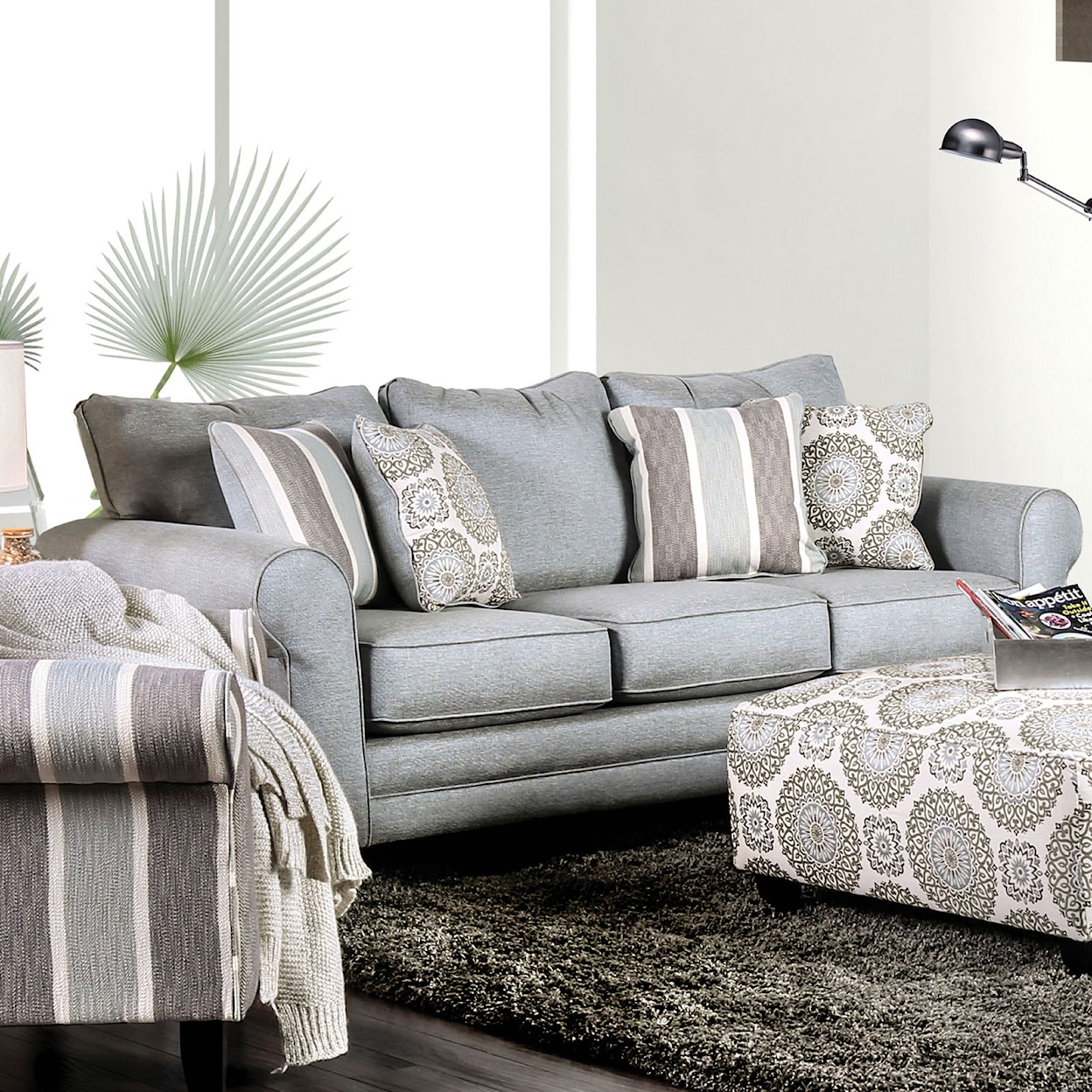 Furniture of America - FOA Misty Sofa and Loveseat Set