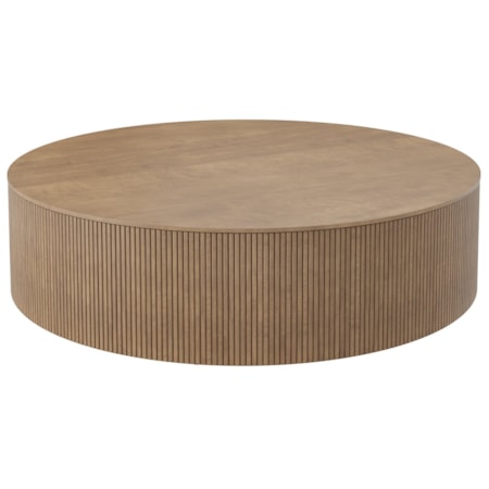 48" Round Fluted Coffee Table