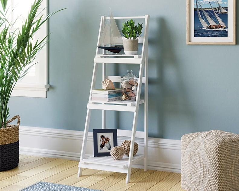 3-Tier Folding Ladder Storage Shelf