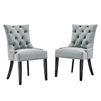 Tufted Performance Velvet Dining Side Chairs - Set of 2