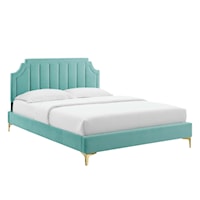 Performance Velvet Full Platform Bed