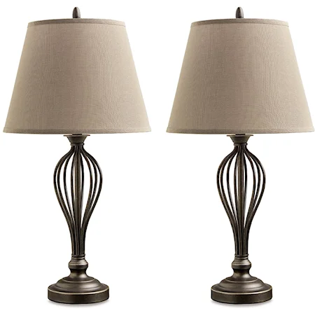 Metal Table Lamp (Set of 2)