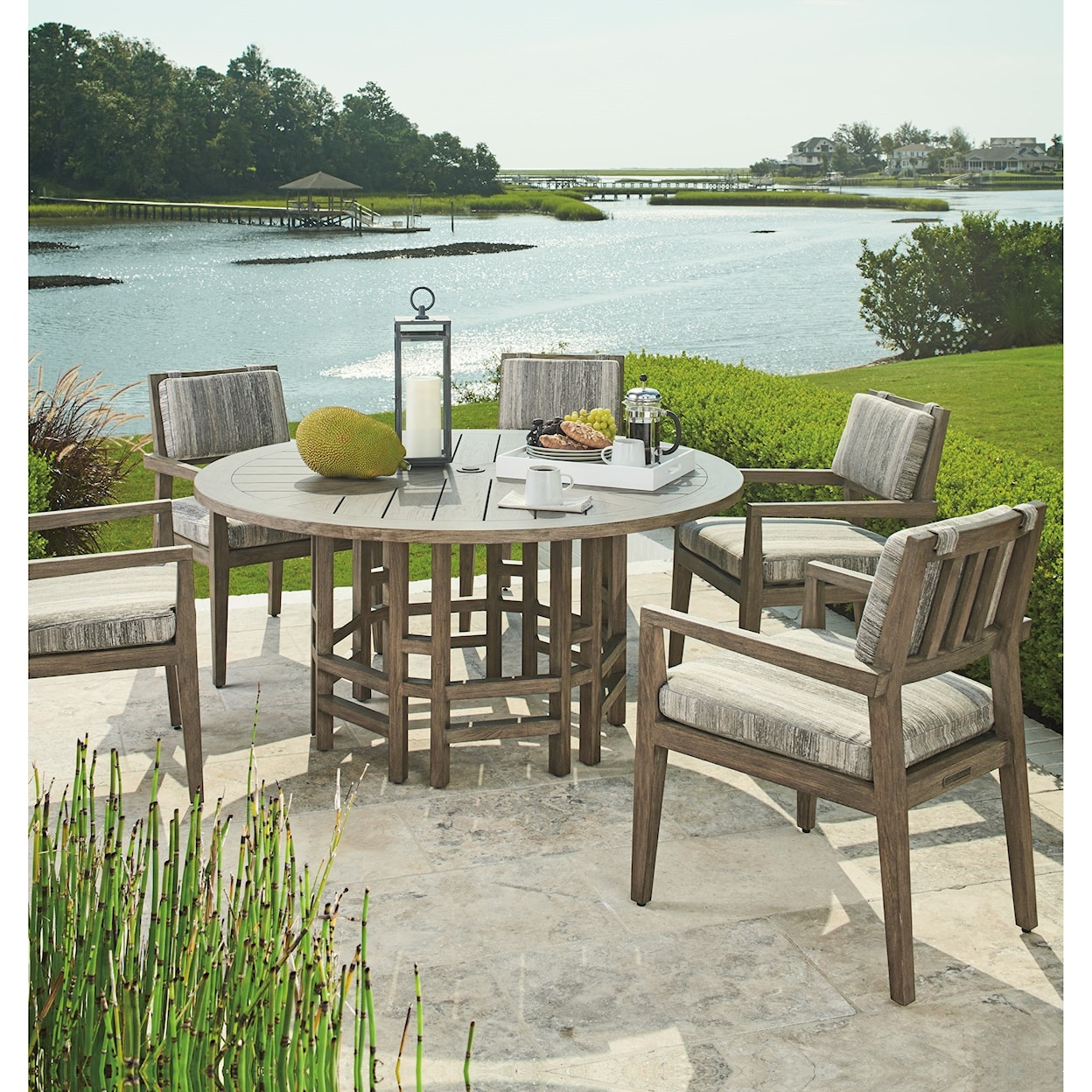 Tommy Bahama Outdoor Living La Jolla Round Dining Table