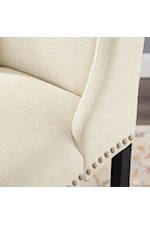 Modway Baron Bar Stool Upholstered Fabric Set of 2