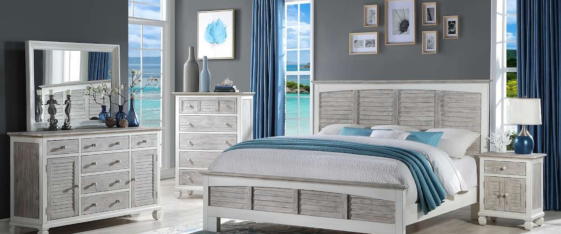 Coastal Islamorada 5-Piece Bedroom Set - Queen