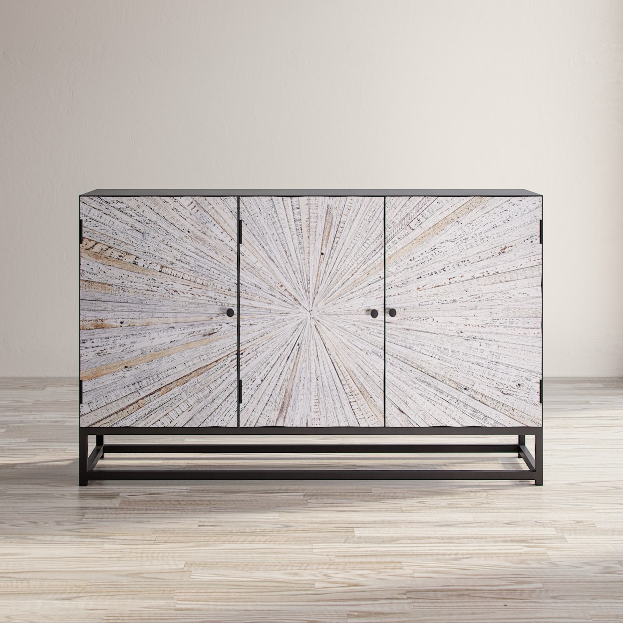 Jofran Astral Plains Reclaimed 3 Door Accent Cabinet